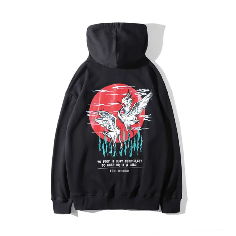 Winter Autumn Men Casual Red-Crowned Crane Print Sweatshirts Pullover Women Cotton Warm Loose High Street Hooded Hoodies Hip Hop
Winter Autumn Men Casual Red-Crowned Crane Print Sweatshirts Pullover Women Cotton Warm Loose High Street Hooded Hoodies Hip Hop