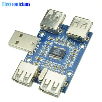 DC 5V USB HUB USB2.0 Hub Concentrator 4-Female USB Expansion Board Module Four USB Expansion Interface
DC 5V USB HUB USB2.0 Hub Concentrator 4-Female USB Expansion Board Module Four USB Expansion Interface