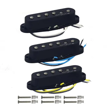 OriPure 3PCS/Set of Staggered Vintage Alnico 5 Pickup Guitar Single Coil Pickup Neck/Middle/Bridge Electric Guitar Parts Black
OriPure 3PCS/Set of Staggered Vintage Alnico 5 Pickup Guitar Single Coil Pickup Neck/Middle/Bridge Electric Guitar Parts Black