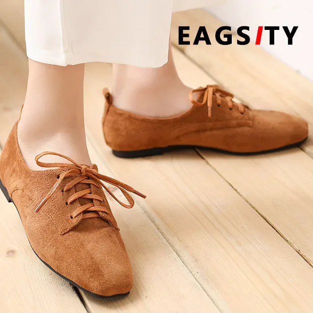 EAGSITY brown brogue oxford shoes for women derby flat lace up casual ladies shoes comfortable flock
EAGSITY brown brogue oxford shoes for women derby flat lace up casual ladies shoes comfortable flock
