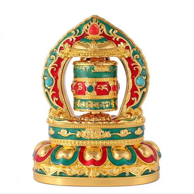 Alloy Zinc Quality Grade Solar Energy Buddhist Opening Light Six Words Prayer Wheel for Safety Home/Auto Putting Decorations
Alloy Zinc Quality Grade Solar Energy Buddhist Opening Light Six Words Prayer Wheel for Safety Home/Auto Putting Decorations