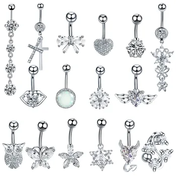 1PC Crystal Surgical Steel Navel Piercing Heart Zircon Belly Button Rings Women Belly Button Piercing Ombligo Pircing
1PC Crystal Surgical Steel Navel Piercing Heart Zircon Belly Button Rings Women Belly Button Piercing Ombligo Pircing