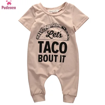 Pudcoco Fashion Brand New Cotton Rompers For Newborn Kids Baby Girl Boy TACO BOUT IT Summer Jumpsuit Baby Clothes Outfits 3-18M
Pudcoco Fashion Brand New Cotton Rompers For Newborn Kids Baby Girl Boy TACO BOUT IT Summer Jumpsuit Baby Clothes Outfits 3-18M