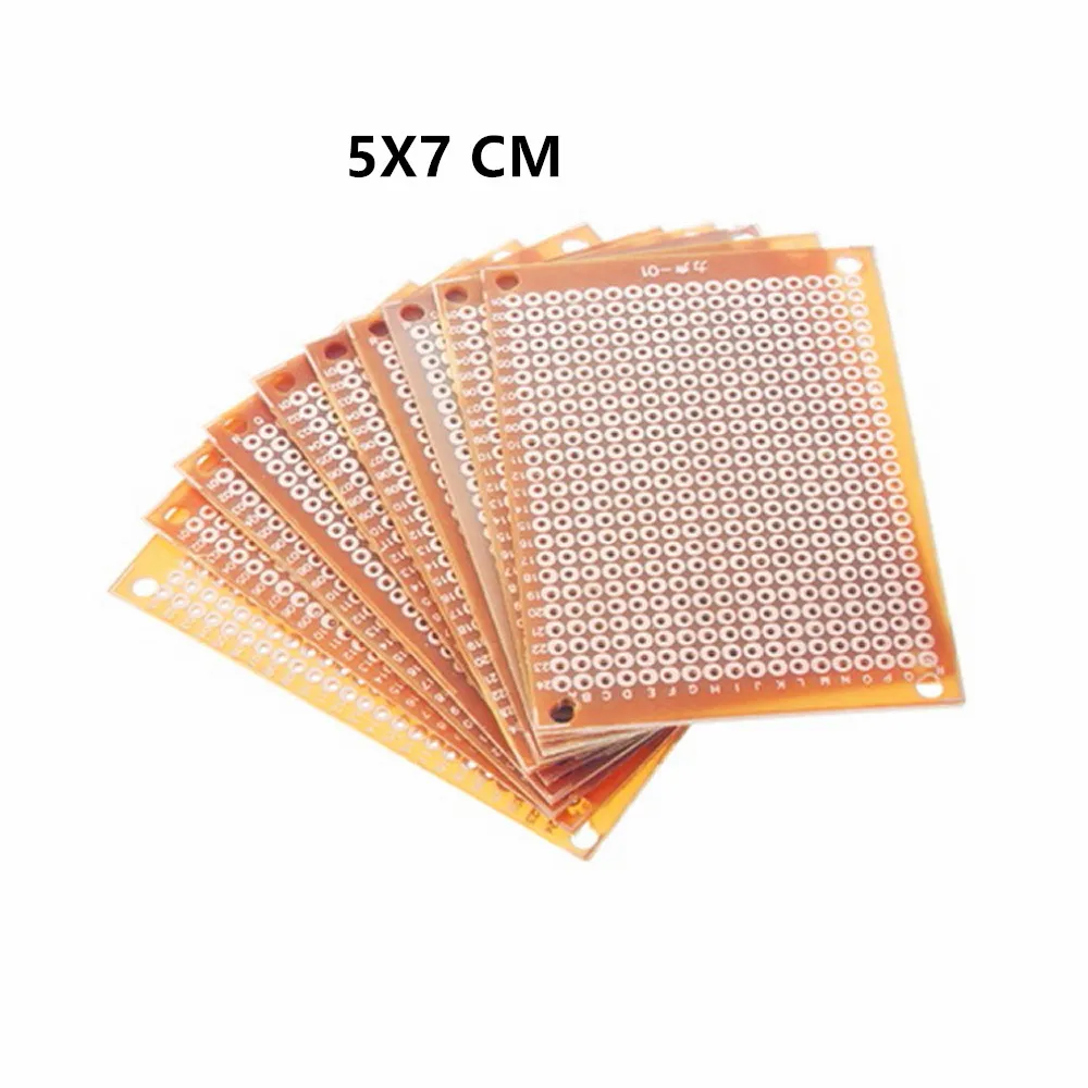10Pcs 5x7 cm new Prototype Paper Copper PCB Universal Experiment Matrix Circuit Board
10Pcs 5x7 cm new Prototype Paper Copper PCB Universal Experiment Matrix Circuit Board