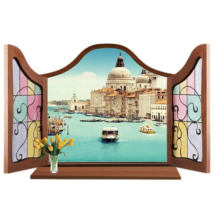 Home Decor Window Venice 3D Window View Removable Wall Sticker Art Vinyl Decal Decor Mural wall sticker Home Deco mirror AU13
Home Decor Window Venice 3D Window View Removable Wall Sticker Art Vinyl Decal Decor Mural wall sticker Home Deco mirror AU13