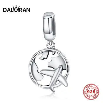DALARAN 925 Sterling Silver Beads Travel Around World Aircraft Charms Pendant Fit Diy Bracelets Necklace For Women Jewelry Gift
DALARAN 925 Sterling Silver Beads Travel Around World Aircraft Charms Pendant Fit Diy Bracelets Necklace For Women Jewelry Gift