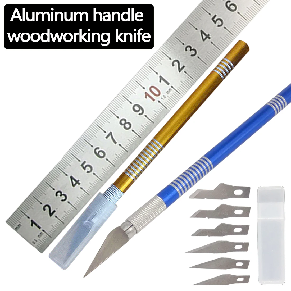 Wood Craft Carving Knife Fruit Food Sculpture Cutter With 6pcs Blades Engraving Knife Set for Laptop PCB Repair Multi Tools
Wood Craft Carving Knife Fruit Food Sculpture Cutter With 6pcs Blades Engraving Knife Set for Laptop PCB Repair Multi Tools