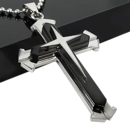 2018 Blue Black Silver Stainless Steel Men's Cross Pendant Necklace Chain Jewelry Accessories
2018 Blue Black Silver Stainless Steel Men's Cross Pendant Necklace Chain Jewelry Accessories