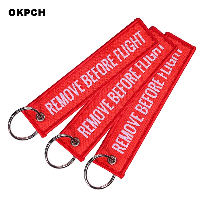 1PCS Colorful Fashion Remove Before Flight Tags Keychain Rectangle Embroidery Bag Hanging Decoration PK-0008
1PCS Colorful Fashion Remove Before Flight Tags Keychain Rectangle Embroidery Bag Hanging Decoration PK-0008