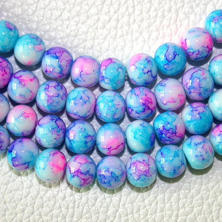 Approx 300pcs/lot 8mm Round Ball Fashion Glass Loose Spacer Beads Mottled Color for Jewelry Making CN-BBD016-50
Approx 300pcs/lot 8mm Round Ball Fashion Glass Loose Spacer Beads Mottled Color for Jewelry Making CN-BBD016-50