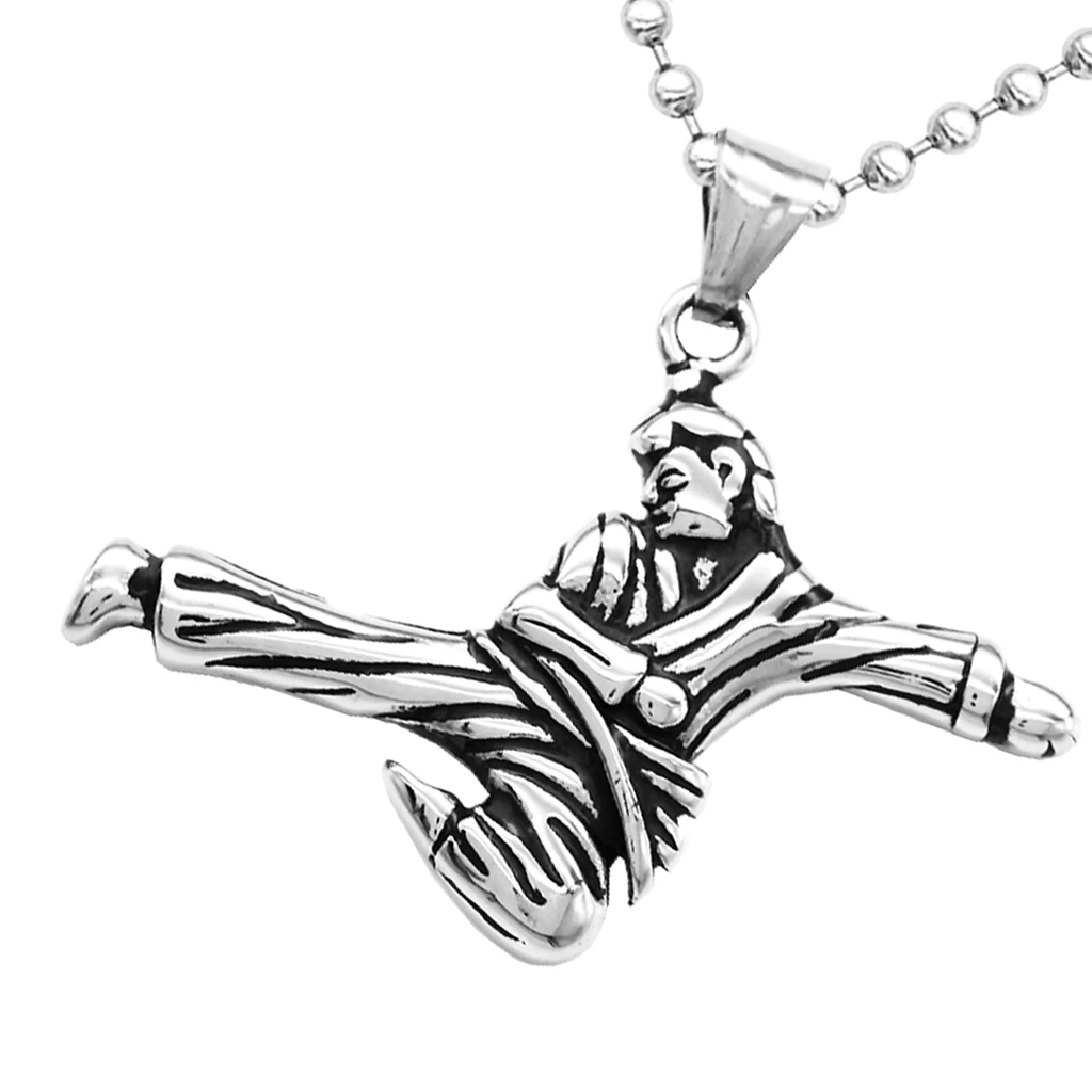 Fitness Muscular Man Bodybuilder Classic Karate Kung Fu Boy Stainless Steel Pendant Necklace with 50cm Chain - Silver Tone
Fitness Muscular Man Bodybuilder Classic Karate Kung Fu Boy Stainless Steel Pendant Necklace with 50cm Chain - Silver Tone