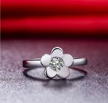 Flower Designer Simple Wholesale 0.5Ct SONA Synthetic Diamonds Engagement Ring For Women Wedding Sterling Silver Jewelry Promise
Flower Designer Simple Wholesale 0.5Ct SONA Synthetic Diamonds Engagement Ring For Women Wedding Sterling Silver Jewelry Promise