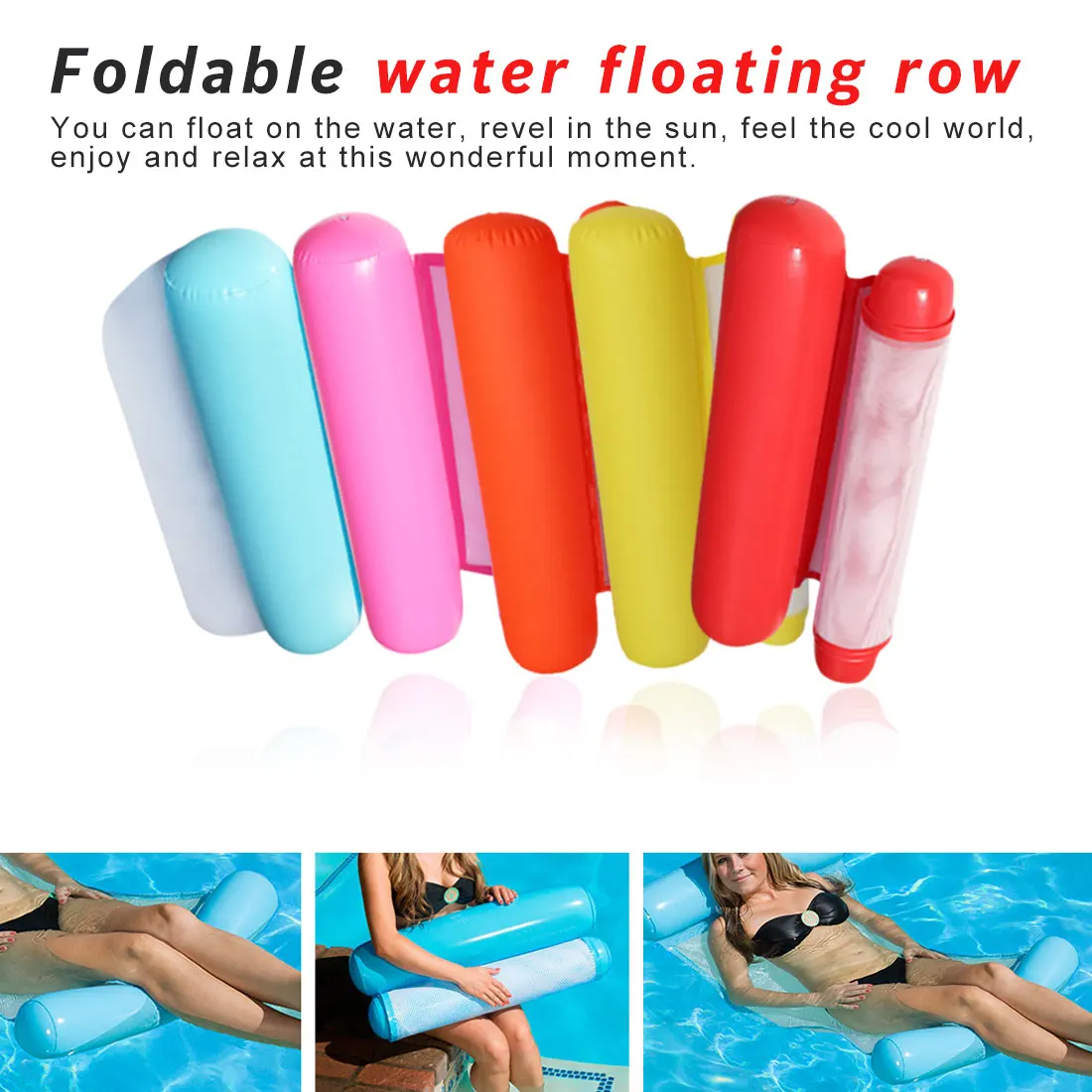 New Summer Inflatable Floating Row Pool Air Mattresses Beach Foldable Swimming Pool Chair Hammock Water Sports Piscina 130*73CM
New Summer Inflatable Floating Row Pool Air Mattresses Beach Foldable Swimming Pool Chair Hammock Water Sports Piscina 130*73CM