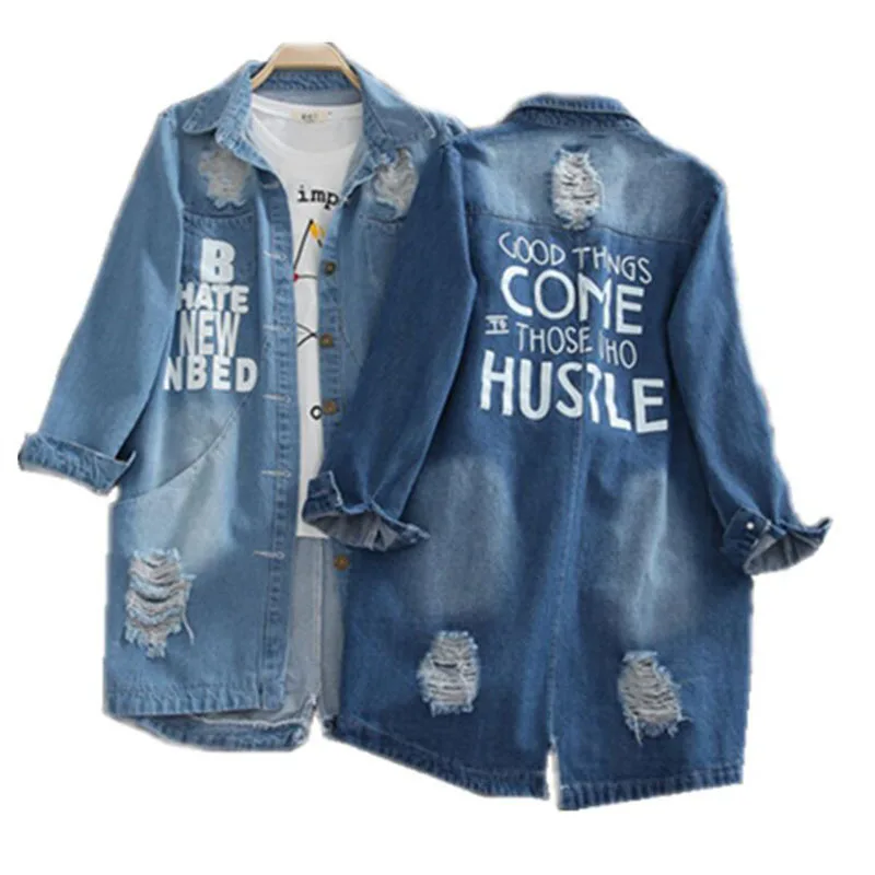 Women Plus Size 9XL women's windbreaker Coat loose Printed Oversize Streetwear Coats Thin Coat Women Denim Jacket For Women
Women Plus Size 9XL women's windbreaker Coat loose Printed Oversize Streetwear Coats Thin Coat Women Denim Jacket For Women