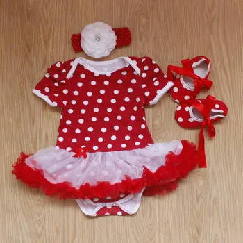 Baby Rompers 3PCs Infant Clothing Set Baby Girls Red Polka Dots White Lace Tutu Dress Jumpersuit Headband Shoes
Baby Rompers 3PCs Infant Clothing Set Baby Girls Red Polka Dots White Lace Tutu Dress Jumpersuit Headband Shoes