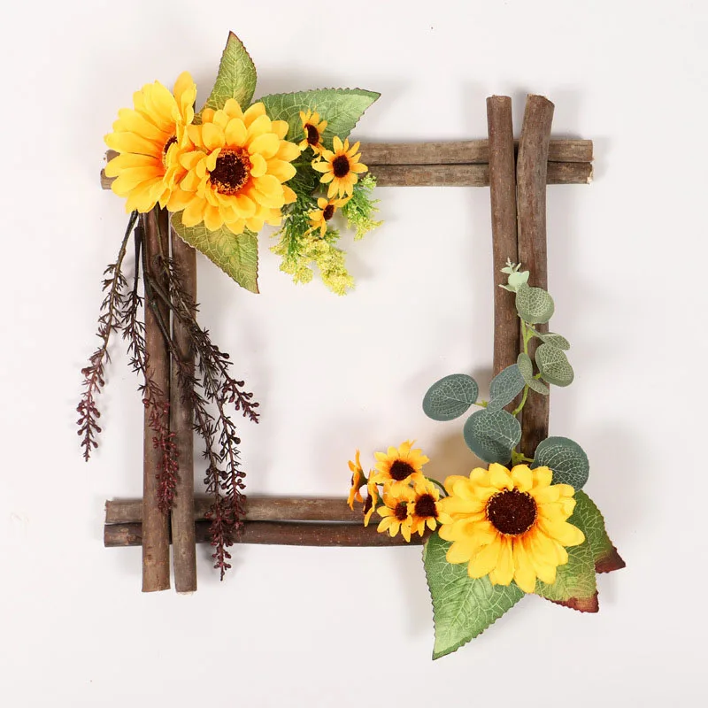 Fake Artificial Sunflower Yellow Flower Garden Decoration Floral Silk Simulation Wood Pendant Creative Durable
Fake Artificial Sunflower Yellow Flower Garden Decoration Floral Silk Simulation Wood Pendant Creative Durable