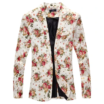 Men Blazer 2019 New Brand Men Suit Jacket Funky Floral Printed Coat Single Breasted Casual Blazer Masculino Asian Size
Men Blazer 2019 New Brand Men Suit Jacket Funky Floral Printed Coat Single Breasted Casual Blazer Masculino Asian Size