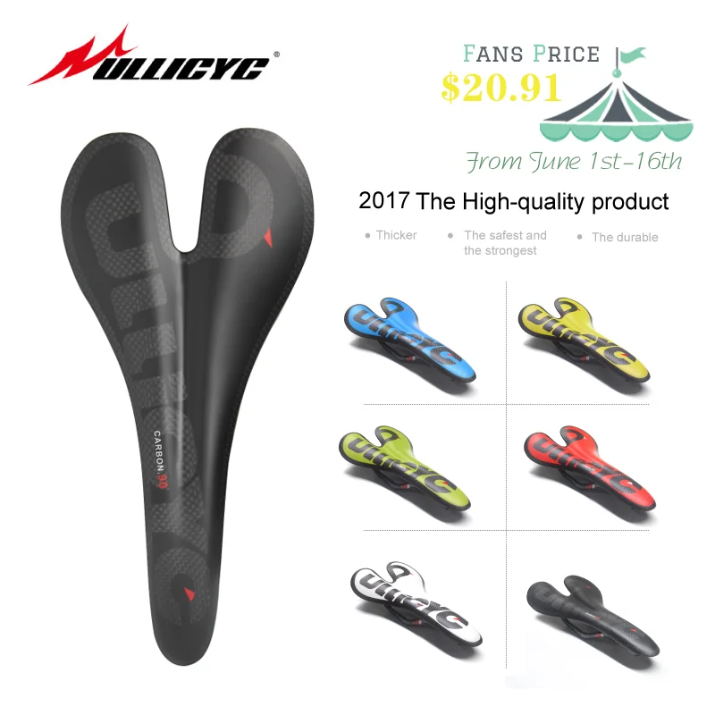 Ullicyc Full Carbon Fiber Road Mountain Bike Saddle Carbon Saddle Seat Cushion Ultralight MTB Road Fold Bike Front Seat 90g
Ullicyc Full Carbon Fiber Road Mountain Bike Saddle Carbon Saddle Seat Cushion Ultralight MTB Road Fold Bike Front Seat 90g