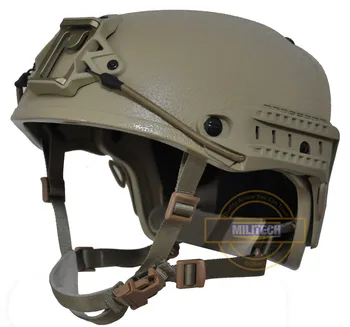 

MILITECH M/LG DE Tan NIJ level IIIA 3A Air Frame Aramid Bulletproof Airframe Helmet With Ballistic Test Report 5 Years Warranty