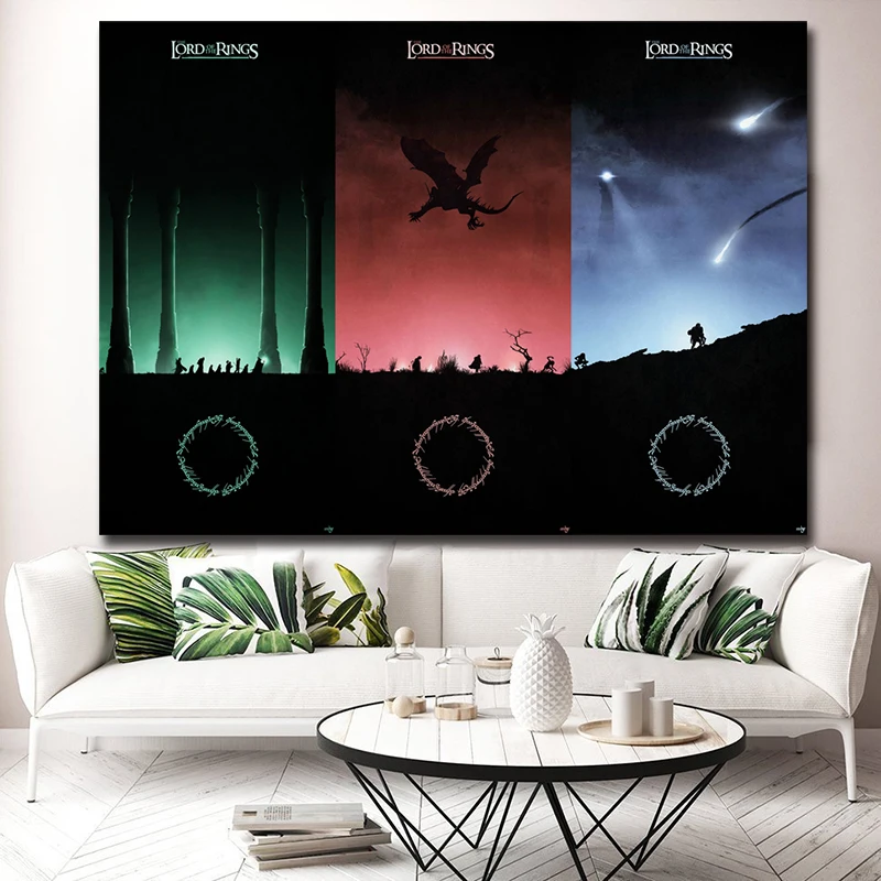 LOTR The Lord Of Rings Trilogy Movie Canvas Painting Oil Print Poster Wall Art HD Picture For Living Home Children Bedroom Decor
LOTR The Lord Of Rings Trilogy Movie Canvas Painting Oil Print Poster Wall Art HD Picture For Living Home Children Bedroom Decor