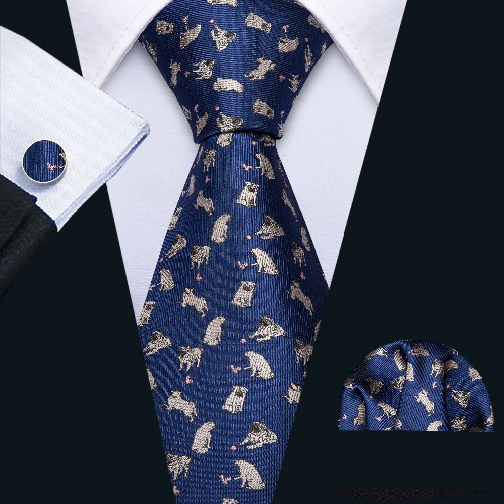 2019 Fashion Designer Bulldog Pattern Blue Silk Tie Hanky Set Barry.Wang 8.5cm Neck Ties For Men Gift Party Dropshipping FA-5168
2019 Fashion Designer Bulldog Pattern Blue Silk Tie Hanky Set Barry.Wang 8.5cm Neck Ties For Men Gift Party Dropshipping FA-5168