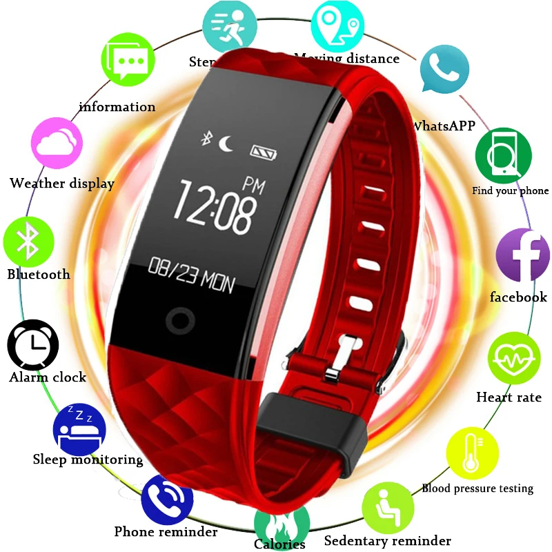 Smart Bracelet S2 Smart Wristband Heart Rate Monitor IP67 Sport Fitness Bracelet Tracker Bluetooth For Android IOS PK miband 2
Smart Bracelet S2 Smart Wristband Heart Rate Monitor IP67 Sport Fitness Bracelet Tracker Bluetooth For Android IOS PK miband 2