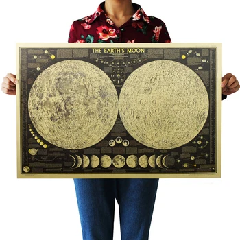 DLKKLB Large Vintage Retro Paper Earth Moon World Map Poster Wall Chart Home Decoration Wall Sticker
DLKKLB Large Vintage Retro Paper Earth Moon World Map Poster Wall Chart Home Decoration Wall Sticker