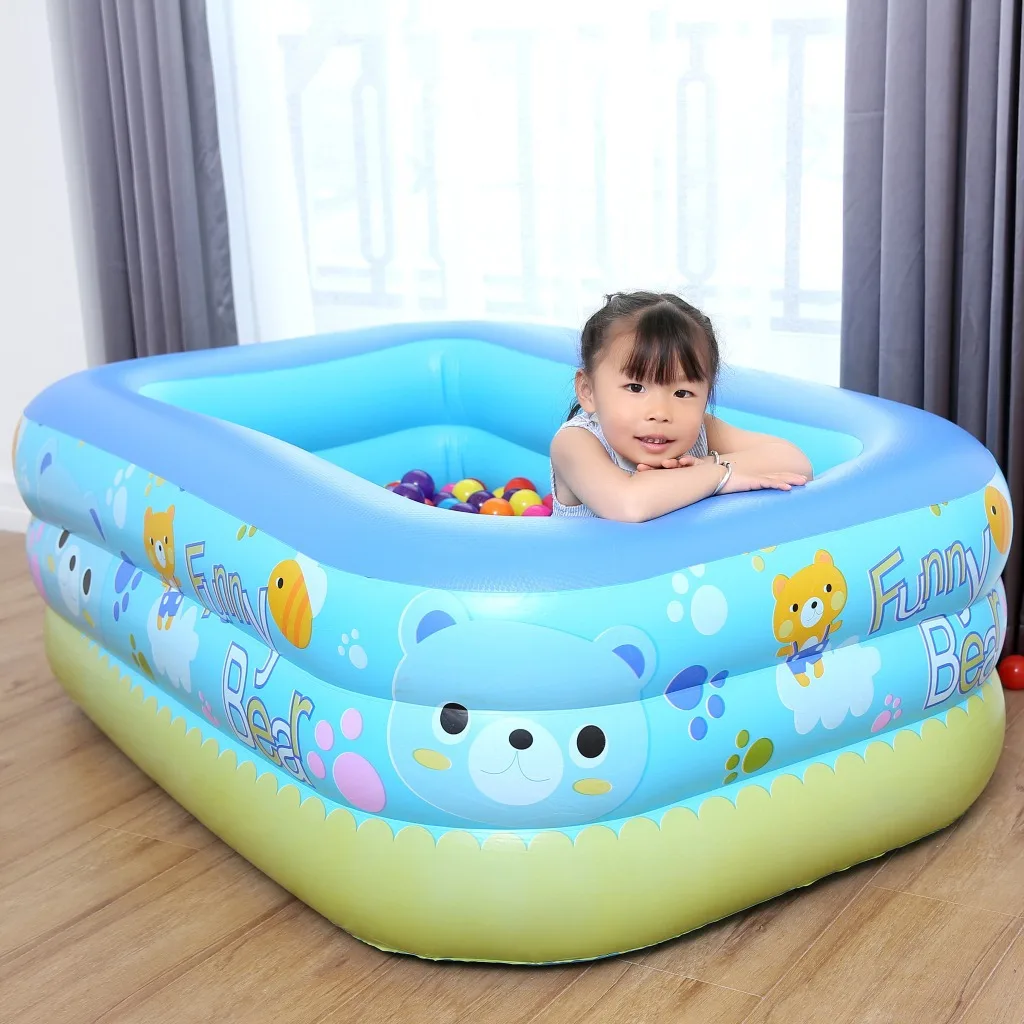 Детский надувной бассейн для купания детский утепленный домашний большой 120 см