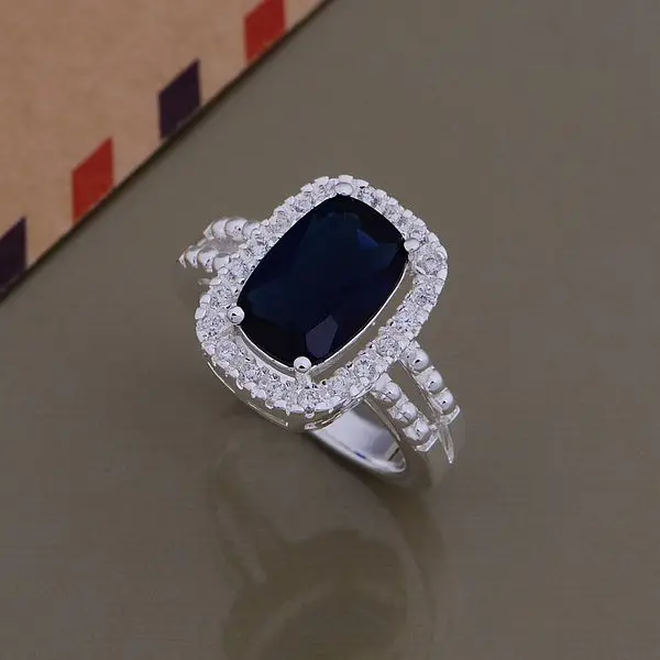 AR706 Hot Engagement silver plated Rings for women&men silver 925 jewelry fashion bi-wring inlaid dark blue stone Ring
AR706 Hot Engagement silver plated Rings for women&men silver 925 jewelry fashion bi-wring inlaid dark blue stone Ring