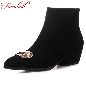 FACNDINLL women ankle boots nubuck leather thick high heels platform boots autumn winter shoes black dress party riding boots
FACNDINLL women ankle boots nubuck leather thick high heels platform boots autumn winter shoes black dress party riding boots