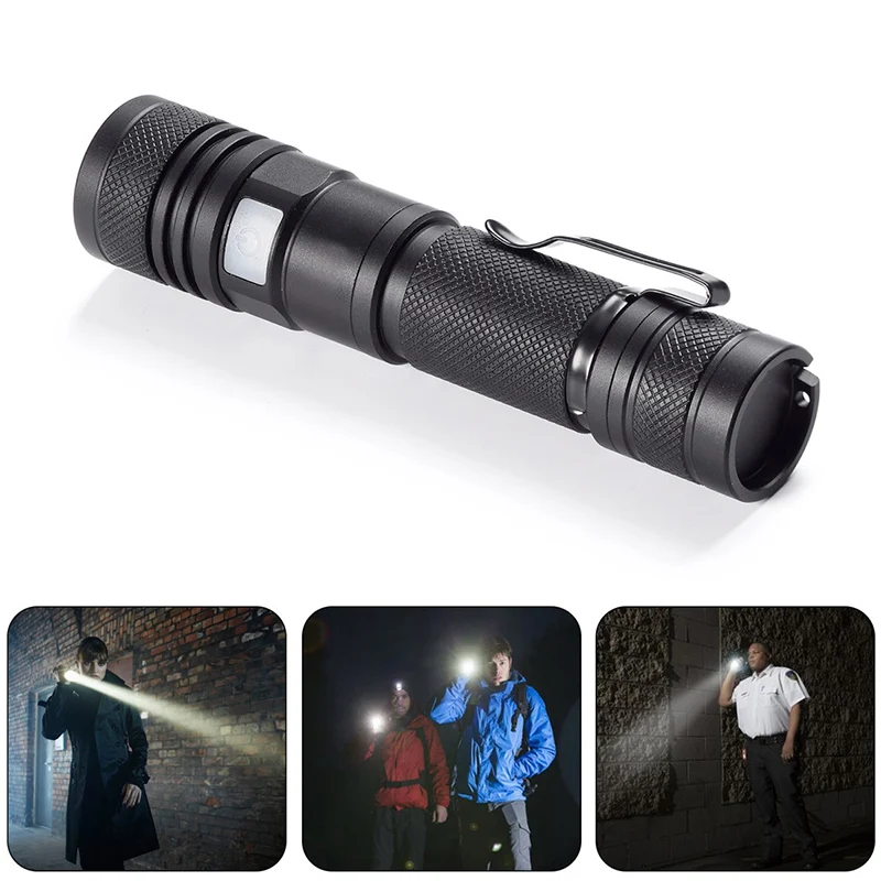 

PANYUE C15 Multi-Functional High Power Mini Flashlight 1000LM XM-L2 LED USB Rechargeable 5 Modes Zoomable Flashlight Torch