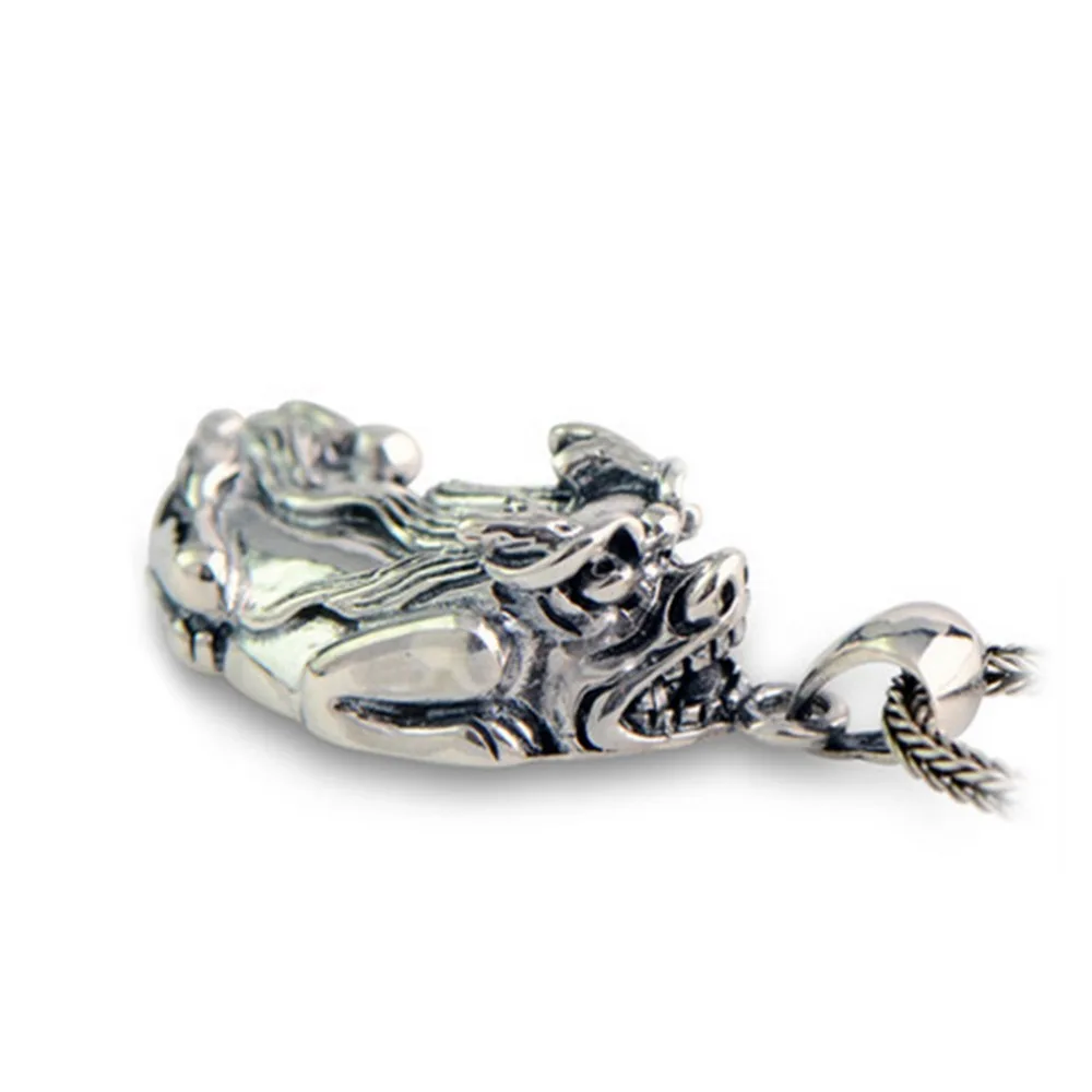 Jade Angel Men Jewelry 925 Silver Fabulous Wild Beast Pendant Neckalce with Wheat Chain Good Luck Lucky Men's Pendant Necklace
Jade Angel Men Jewelry 925 Silver Fabulous Wild Beast Pendant Neckalce with Wheat Chain Good Luck Lucky Men's Pendant Necklace