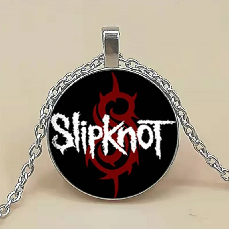 New Slipknot Necklace Glass Slipknot Pendant Rock Band Jewelry Glass Dome Pendant Necklace
New Slipknot Necklace Glass Slipknot Pendant Rock Band Jewelry Glass Dome Pendant Necklace