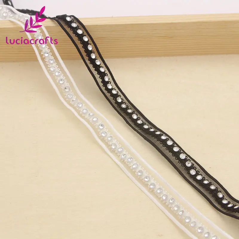 Lucia crafts 2yards/5yards 13mm White/Black Diamond Embroidery Lace Trim Ribbon DIY Garment Shoulder straps Accessory N0701
Lucia crafts 2yards/5yards 13mm White/Black Diamond Embroidery Lace Trim Ribbon DIY Garment Shoulder straps Accessory N0701