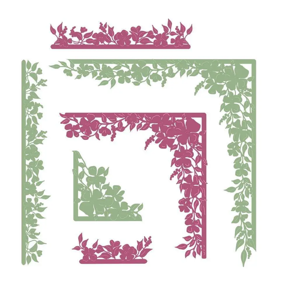 sara-sig-parisian---coloured-die-render---floral-borders-and-corners