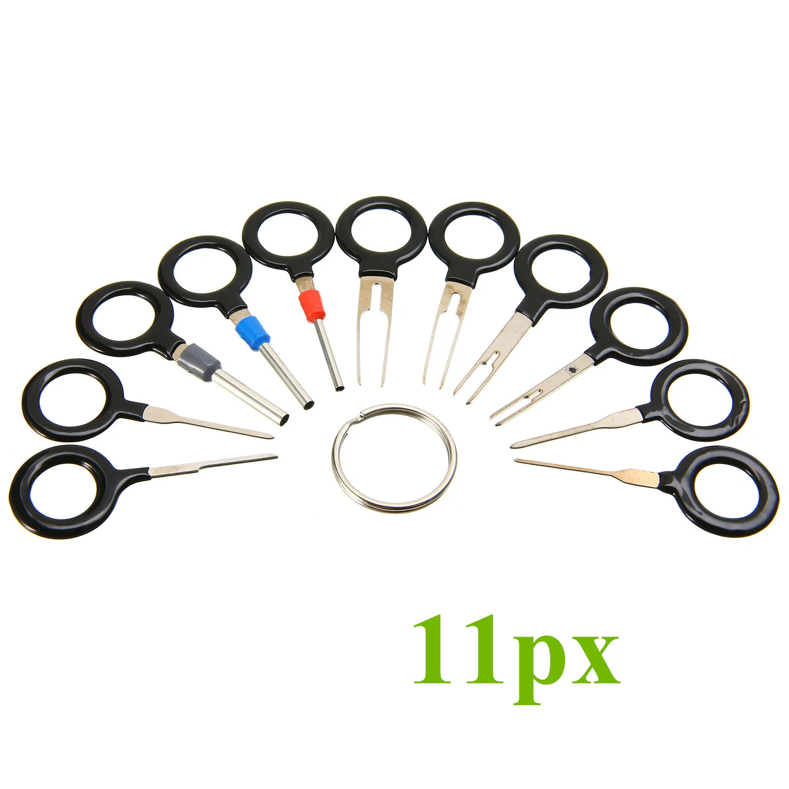 11pcs Car Electrical Wiring Crimp Terminal/Connector/Pin Removal Key Tool Kit Universal for all CAR SUV Pickup Off-road