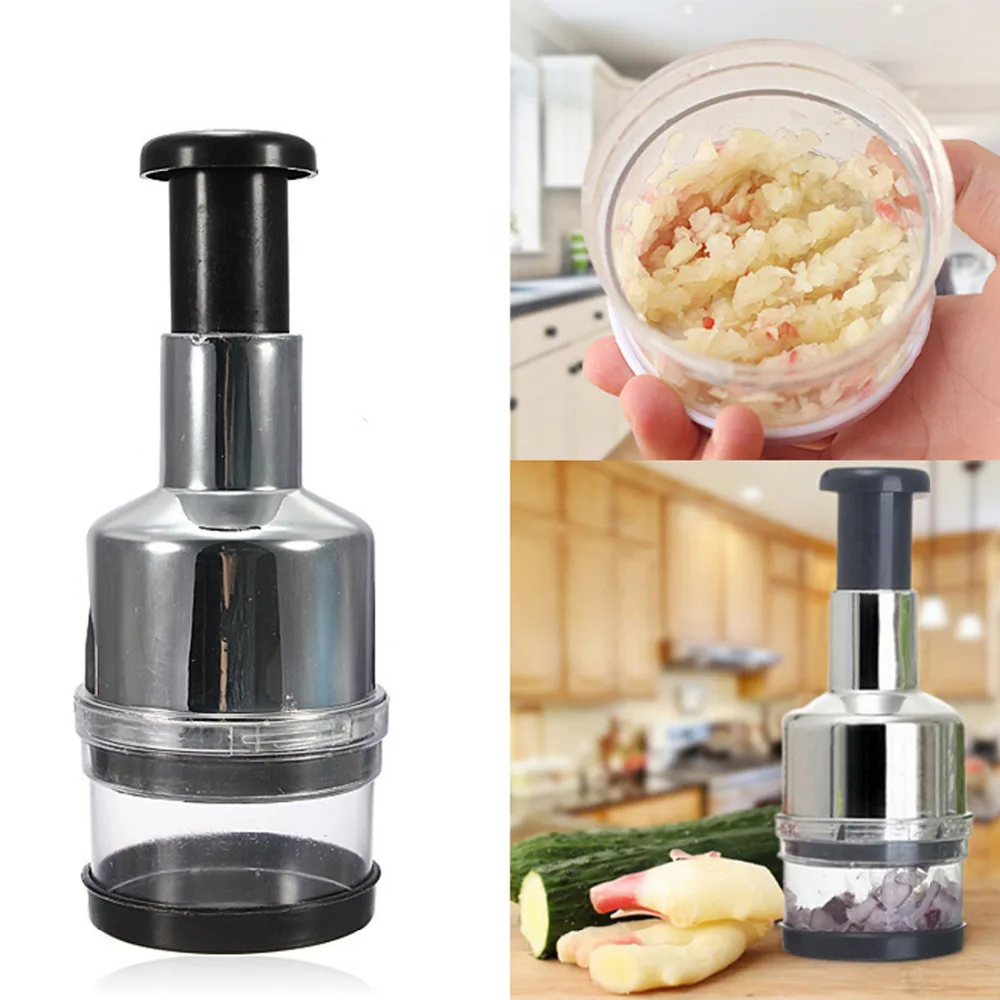 Silver Pressing Stainless Vegetable Garlic Onion Slicer Chopper Cutter Kitchen Multifunctional Cooking Tools
Silver Pressing Stainless Vegetable Garlic Onion Slicer Chopper Cutter Kitchen Multifunctional Cooking Tools