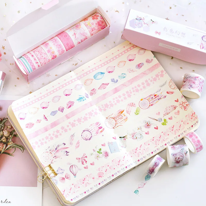 10 pcs/pack All Thing Pink Series Bullet Journal Washi Tape Set DIY Scrapbooking Sticker Label Masking Tape School Office Supply
10 pcs/pack All Thing Pink Series Bullet Journal Washi Tape Set DIY Scrapbooking Sticker Label Masking Tape School Office Supply
