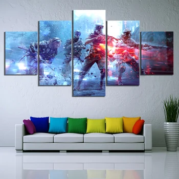 5 Piece Games Art Print Battlefield V Poster Paintings HD Soldier Paintings Canvas Art for Home Decor Wall Art
5 Piece Games Art Print Battlefield V Poster Paintings HD Soldier Paintings Canvas Art for Home Decor Wall Art