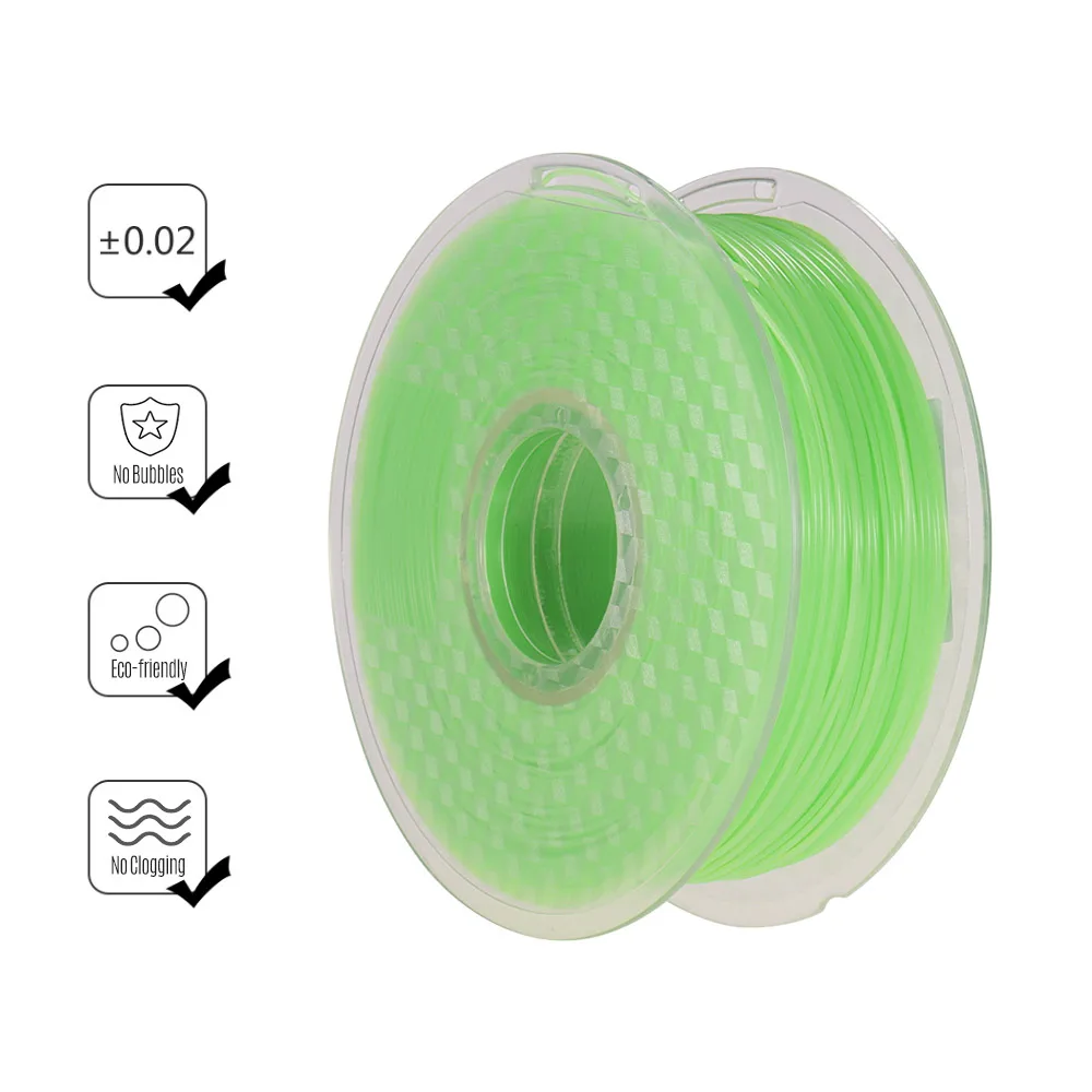 Sunlight/UV Light Color Changing PLA Filament 1kg/2.2lbs Spool 3D Printer Filament 1.75mm Dimensional Accuracy +/- 0.02 mm
Sunlight/UV Light Color Changing PLA Filament 1kg/2.2lbs Spool 3D Printer Filament 1.75mm Dimensional Accuracy +/- 0.02 mm