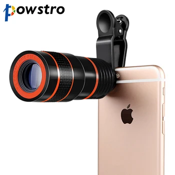 powstro 8x Zoom Optical Telescope Portable Mobile Phone Telephoto Camera Lens Clip