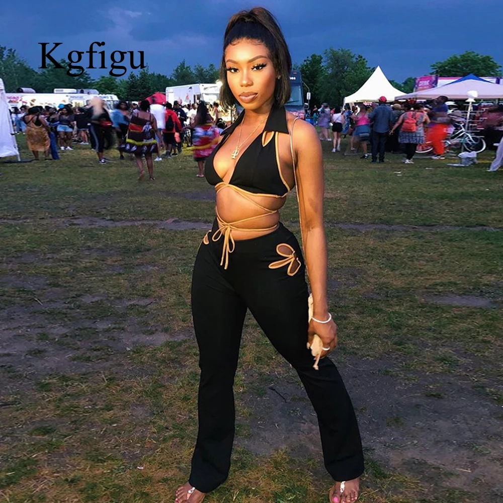 KGFIGU women sets 2019 summer tie up bandage tops and Women's Palazzo Flared Legs Pants High Waist OL Ladies Long Trousers
KGFIGU women sets 2019 summer tie up bandage tops and Women's Palazzo Flared Legs Pants High Waist OL Ladies Long Trousers
