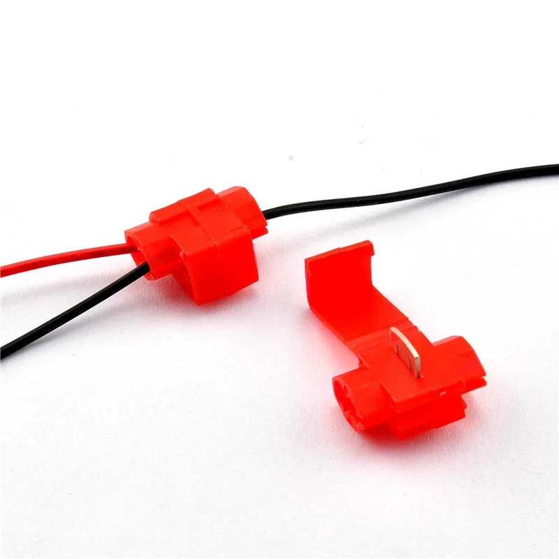 10Pcs Red Fast Connecting Joints T Type Wire Electrical Cable Connectors Quick Splice Terminals Crimp
10Pcs Red Fast Connecting Joints T Type Wire Electrical Cable Connectors Quick Splice Terminals Crimp