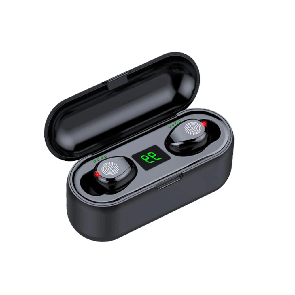 TWS Bluetooth 5.0 Earphones with 2200mAh LED Display Charging Box Wireless Deep Bass 8D Stereo Waterproof in-Ear Earphones
TWS Bluetooth 5.0 Earphones with 2200mAh LED Display Charging Box Wireless Deep Bass 8D Stereo Waterproof in-Ear Earphones