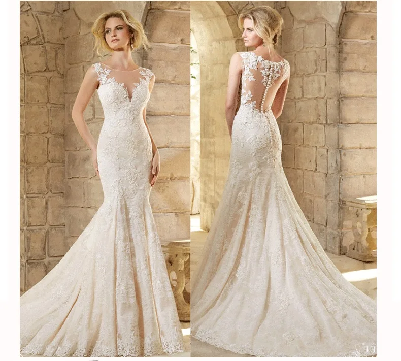 Vintage Ivory Mermaid Party Dress Sleeveless Lace Trumpet Banquet wedding Dresses
Vintage Ivory Mermaid Party Dress Sleeveless Lace Trumpet Banquet wedding Dresses