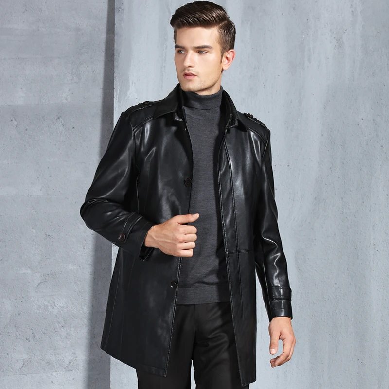 2018 New Genuine Leather Jacket jaqueta de couro Leather Jacket Men Black/Brown Long Motorcycle Jacket Men, Big Sizes M-XXXXL
2018 New Genuine Leather Jacket jaqueta de couro Leather Jacket Men Black/Brown Long Motorcycle Jacket Men, Big Sizes M-XXXXL