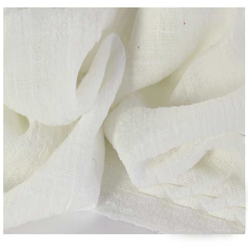 Soft Linen Cotton material white crincle wrinkle tissue scarves dress double layer linen cotton crepe fabric By meter
Soft Linen Cotton material white crincle wrinkle tissue scarves dress double layer linen cotton crepe fabric By meter