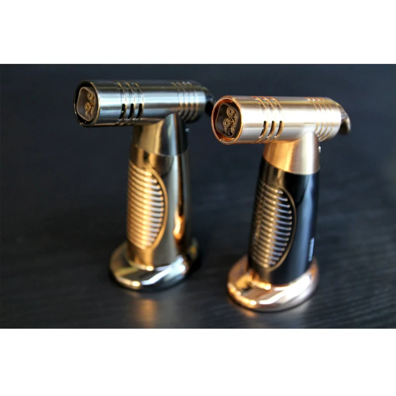 COHIBA Metal 4 Torch Jet Flame Gun Style Cigar Cigarette Refillable Lighter Windproof Men's Smoking Tool
COHIBA Metal 4 Torch Jet Flame Gun Style Cigar Cigarette Refillable Lighter Windproof Men's Smoking Tool
