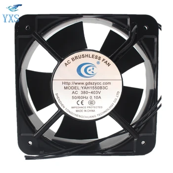 

YAH1550B3C AC 380V-403V 0.1A 50/60HZ 15050 15CM 150*150*50mm 2 Wires AC Brushless Double Ball Bearing Cooling Fan