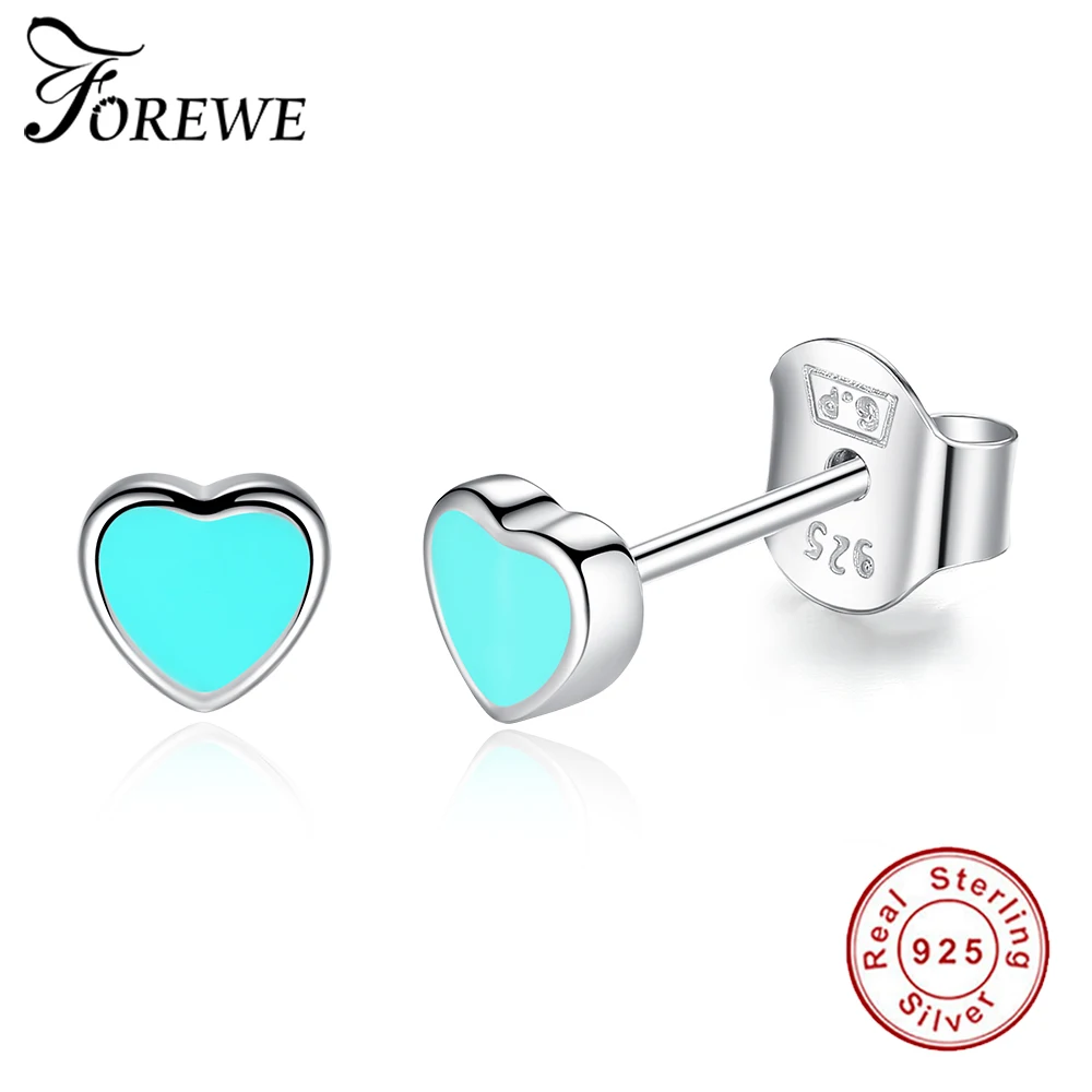 FOREWE Fashion Cute 100% 925 Sterling Silver Sweet Heart Enamel Stud Earrings for Women Girls Silver 925 Jewelry Earrings Gift
FOREWE Fashion Cute 100% 925 Sterling Silver Sweet Heart Enamel Stud Earrings for Women Girls Silver 925 Jewelry Earrings Gift